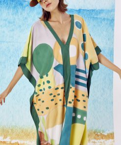 Alternative view of (Pre-Order) Kaftan  Stripe Cotton Rayon