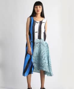 Alternative view of (Pre-order)Sac Sleeveless Dress Soft Cotton Silk Hand Paint for Holidays Summer