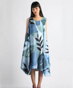 Alternative view of (Pre-order)Sac Sleeveless Dress Soft Cotton Silk Hand Paint for Holidays Summer