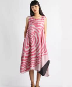 Alternative view of (Pre-order)Sac Sleeveless Dress Soft Cotton Silk Hand Paint for Holidays Summer