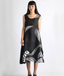 Alternative view of (Pre-order)Sac Sleeveless Dress Soft Cotton Silk Hand Paint for Holidays Summer