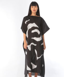 Alternative view of (Pre-order) Kaftan Cotton Silk Hand Paint คาฟทานคอตต้อนซิลล์แฮนด์เพ้นท์