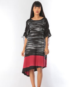 Alternative view of (Pre-order) Short Dress Cotton Rayon Hand Paint Free Size
