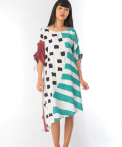 Alternative view of (Pre-order) Short Dress Cotton Rayon Hand Paint Free Size