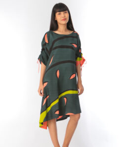 Alternative view of (Pre-order) Short Dress Cotton Rayon Hand Paint Free Size