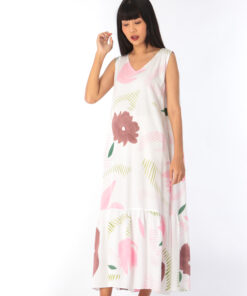 Alternative view of (Pre-order)Long Dress Cotton Rayon Hand Paint Free Size