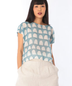 Abstract Cotton Blouse