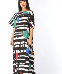 Alternative view of (Pre-order) Kaftan Cotton Silk Hand Paint คาฟทานคอตต้อนซิลล์แฮนด์เพ้นท์