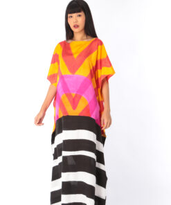 Alternative view of (Pre-order) Kaftan Cotton Silk Hand Paint คาฟทานคอตต้อนซิลล์แฮนด์เพ้นท์