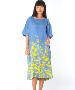 Alternative view of (Pre-order)Long Dress Cotton Silk Hand Paint Free Size