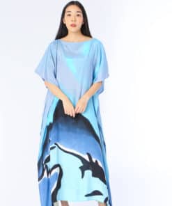 Alternative view of (Pre-order) Kaftan Cotton Silk Hand Paint คาฟทานคอตต้อนซิลล์แฮนด์เพ้นท์