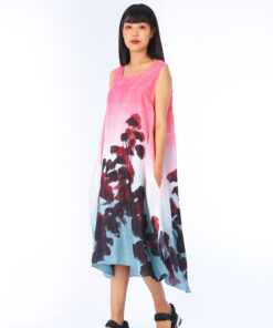 Alternative view of (Pre-order)Sac Sleeveless Dress Soft Cotton Silk Hand Paint for Holidays Summer