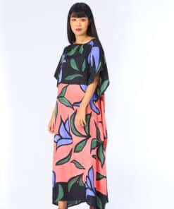 Alternative view of (Pre-order) Kaftan Cotton Silk Hand Paint คาฟทานคอตต้อนซิลล์แฮนด์เพ้นท์