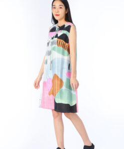 Alternative view of (Pre- Order) Short dress handpainted pastel color s,m,l,xl