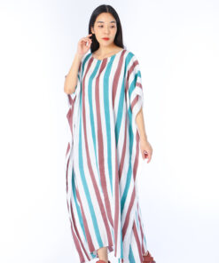 Alternative view of (Pre-order) Kaftan Cotton Silk Hand Paint คาฟทานคอตต้อนซิลล์แฮนด์เพ้นท์