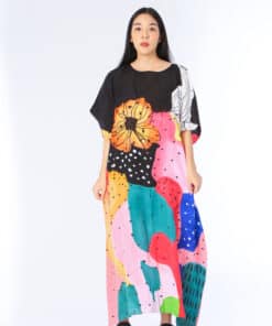 Alternative view of (Pre-order) Kaftan Cotton Silk Hand Paint คาฟทานคอตต้อนซิลล์แฮนด์เพ้นท์