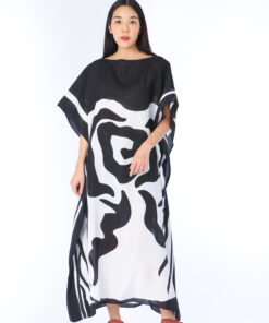 Alternative view of (Pre-order) Kaftan Cotton Silk Hand Paint คาฟทานคอตต้อนซิลล์แฮนด์เพ้นท์