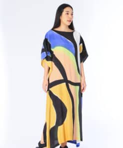 Alternative view of (Pre-order) Kaftan Cotton Silk Hand Paint คาฟทานคอตต้อนซิลล์แฮนด์เพ้นท์