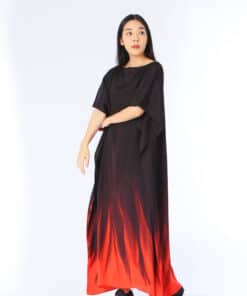 Alternative view of (Pre-order) Kaftan Cotton Silk Hand Paint คาฟทานคอตต้อนซิลล์แฮนด์เพ้นท์