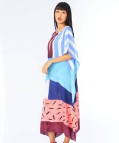 Alternative view of (Pre-order) Kaftan Cotton Silk Hand Paint คาฟทานคอตต้อนซิลล์แฮนด์เพ้นท์