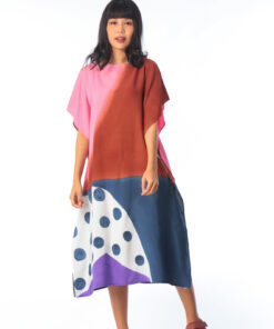 Alternative view of (Pre-order) Kaftan Cotton Silk Hand Paint คาฟทานคอตต้อนซิลล์แฮนด์เพ้นท์