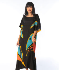 Alternative view of (Pre-order) Kaftan Cotton Silk Hand Paint คาฟทานคอตต้อนซิลล์แฮนด์เพ้นท์