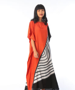 Alternative view of (Pre-order) Kaftan Cotton Silk Hand Paint คาฟทานคอตต้อนซิลล์แฮนด์เพ้นท์