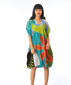 Alternative view of (Pre-order)Kaftan Waist Jump Cotton Hand paint For Summer Beach Vacation