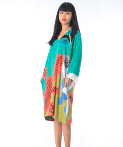 Alternative view of (Pre-order) Dress Free Size Cotton Rayon Hand Paint