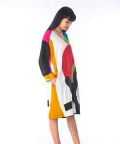 Alternative view of (Pre-order)Dress Free Size Cotton Rayon Hand Paint