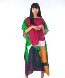 Alternative view of (Pre-order) Kaftan Hand Paint Cotton Rayon