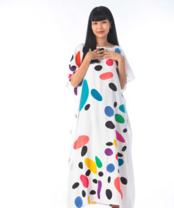 Alternative view of (Pre-order) Kaftan Hand Paint Cotton Rayon
