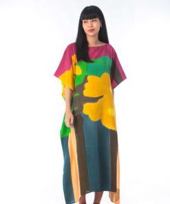 Alternative view of (Pre-order) Kaftan Hand Paint Cotton Rayon