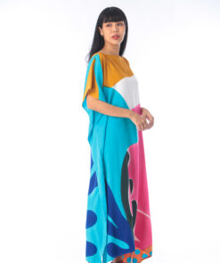 Alternative view of (Pre-order)Kaftan Hand Paint Cotton Rayon