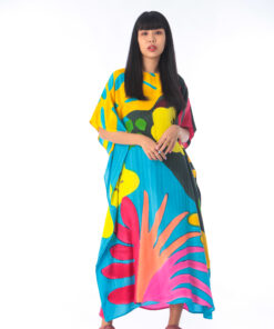 Alternative view of (Pre-order)Kaftan Hand Paint Cotton Rayon