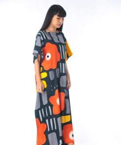 Alternative view of (Pre-order)Kaftan Hand Paint Cotton Rayon