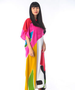 Alternative view of (Pre-order) Kaftan Hand Paint Cotton Rayon