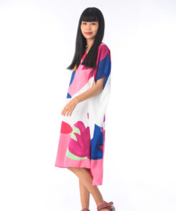 Alternative view of (Pre-order)Short Kaftan Cotton Rayon Side Slit