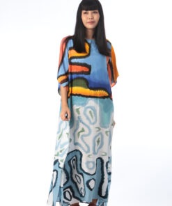 Alternative view of (Pre-order) Kaftan Hand Paint Cotton Rayon
