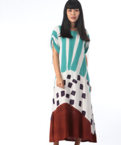 Alternative view of (Pre-order) Dress Cotton  Rayon Hand Painted for Summer resort vacation