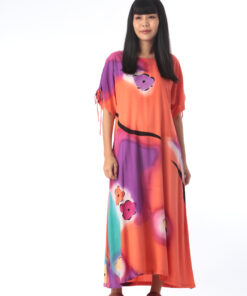 Alternative view of Dress Cotton  Rayon Hand Painted for Summer resort vacation