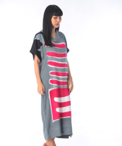 Alternative view of (Pre-order)Long Dress Kaftan Cotton Rayon Hand Paint Free Size