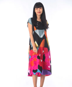 Alternative view of Dress Cotton Rayon Hand Paint