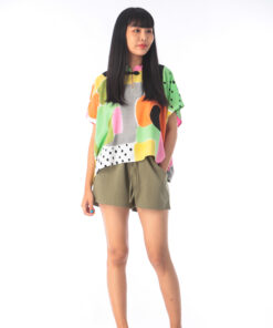 Alternative view of Blouse Chinese Style Cotton Rayon Free size