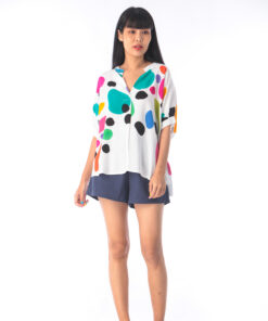 Alternative view of (Pre-order)Abtract Blouse Cotton Rayon Free Size