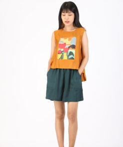 Alternative view of (Pre-Order)  Tank Top Cotton Silk Print Screen Free Size