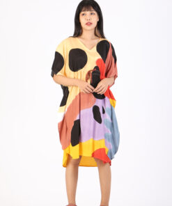 Alternative view of (Pre-Order) Kaftan Waist Jump Cotton  Rayon Hand paint For Summer Beach Vacation