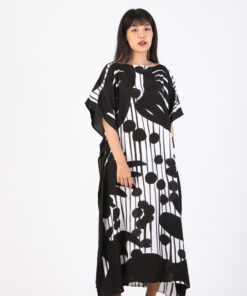 Alternative view of (Pre-Order) Kaftan Cotton Silk Hand Paint Free Size