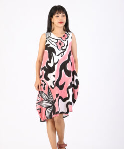 Alternative view of (Pre-Order) Short Dress Cotton Silk Hand Paint