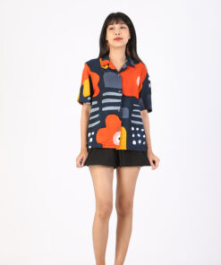 Alternative view of (Pre-order)Hawaii Shirt Cotton Rayon Hand Paint For Summer Beach Vacation